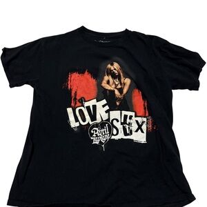 Avril Lavigne love sux t shirt concert merch